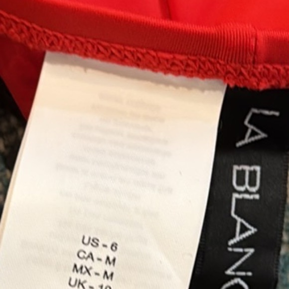 La Blanca Goddess Solid Cherry Red Hipster UPF 50 Swim Bottom Separate NEW - Picture 6 of 11